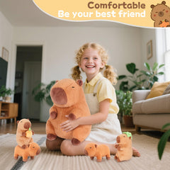 SuzziPals Capibara emotional support plush – soothing buddy for relaxation.
