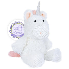 SuzziPals Coolable Warmable Unicorn Plush with soft fur for comforting hugs