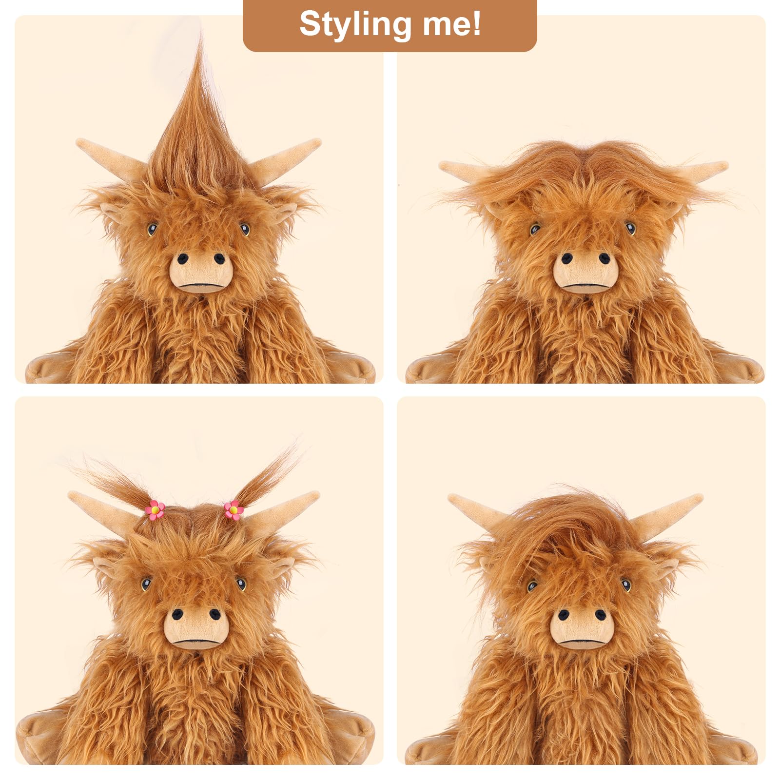 SuzziPals gift-for-kids-teens cow plush ideal for celebrations.