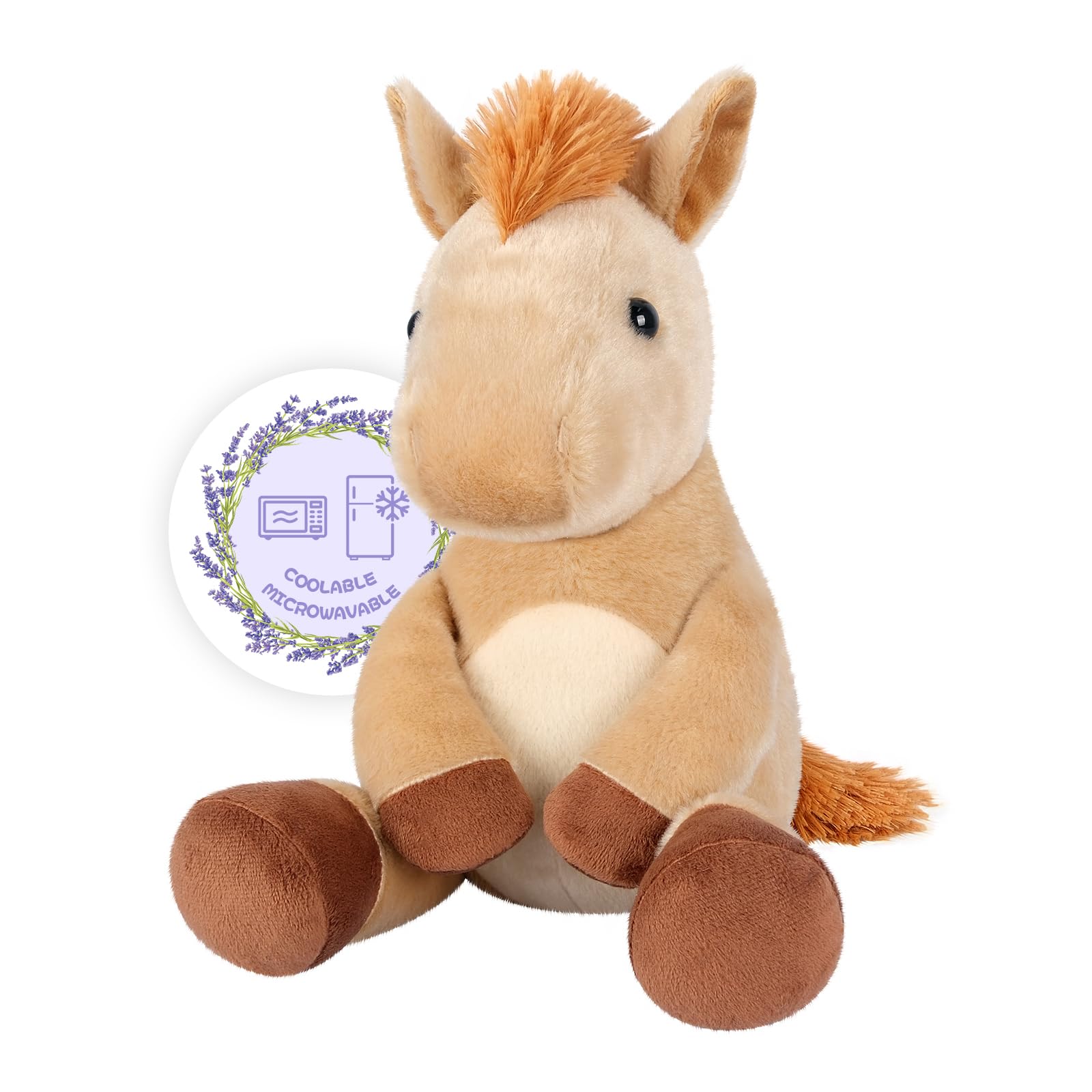 SuzziPals heatable horse plush for cozy warmth and comfort