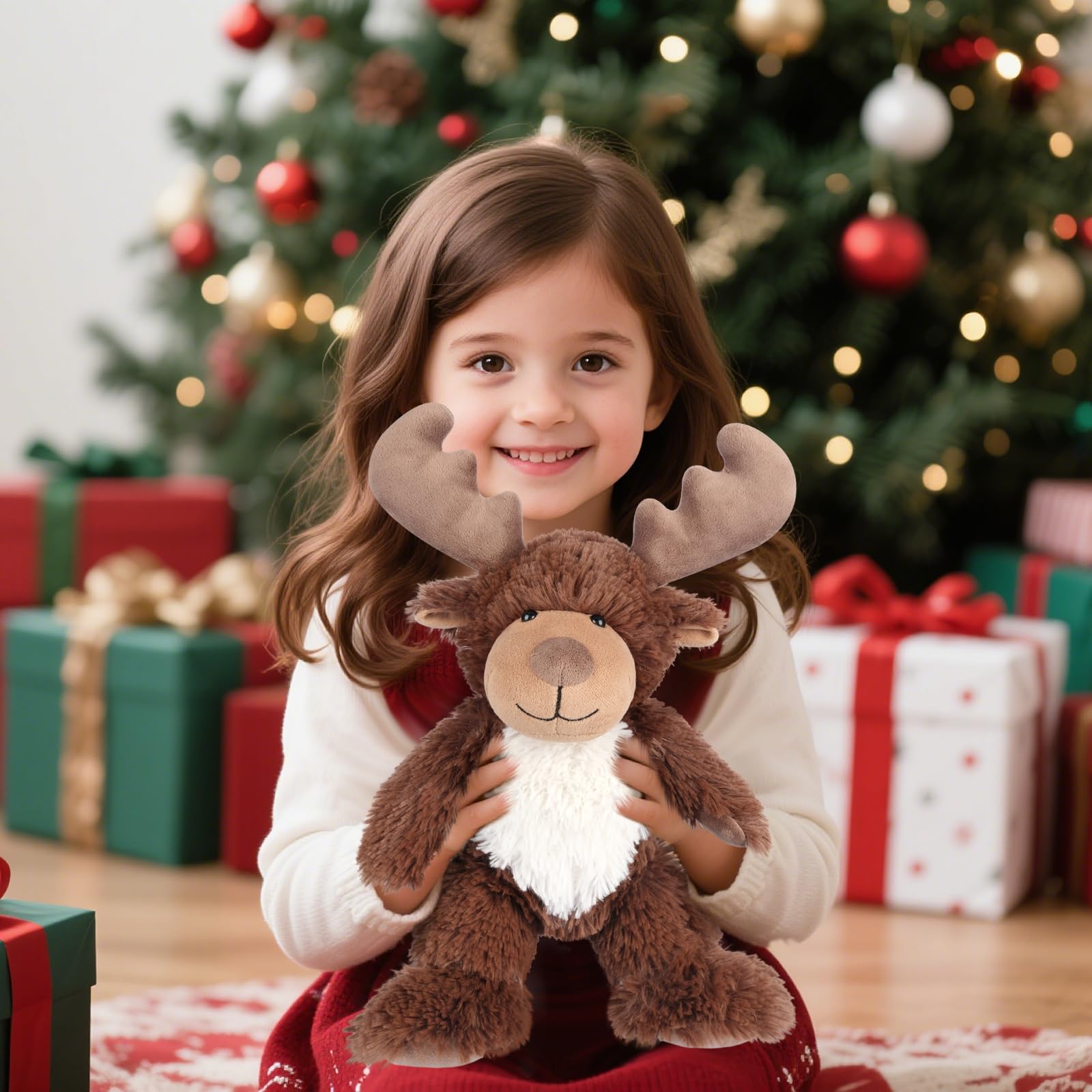 SuzziPals kids-friendly moose plush supports stress relief and emotional comfort.