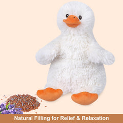 SuzziPals lavender-filled duck plush with calming scent for relaxation