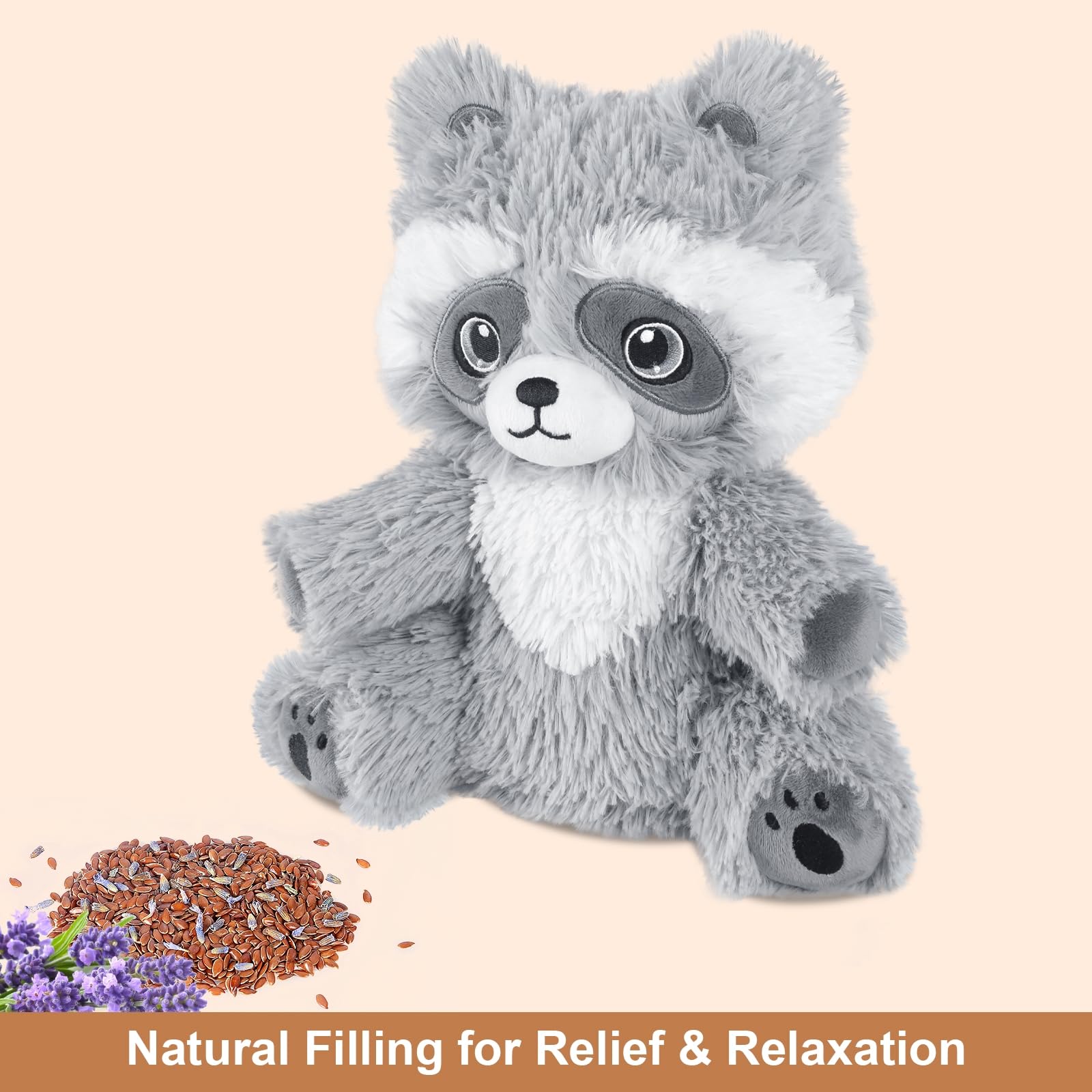 SuzziPals lavender-scented heating plush enhances relaxation with subtle bedside aroma.