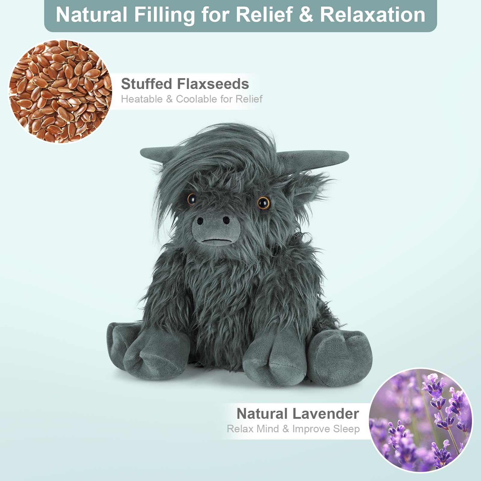 SuzziPals lavender-scented plush detail highlighting calming aroma.