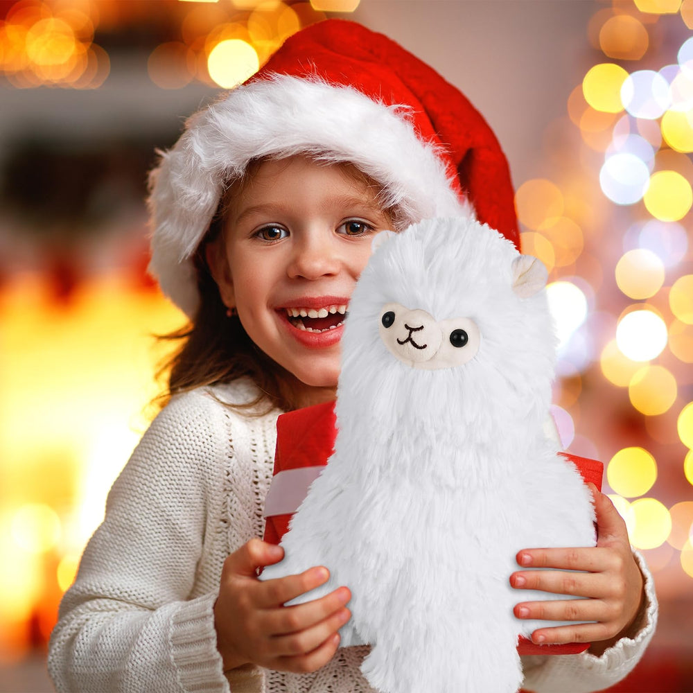 Gift-ready SuzziPals llama plush with calming lavender scent.