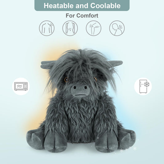 SuzziPals microwavable heating pad interior indicating warm comfort.