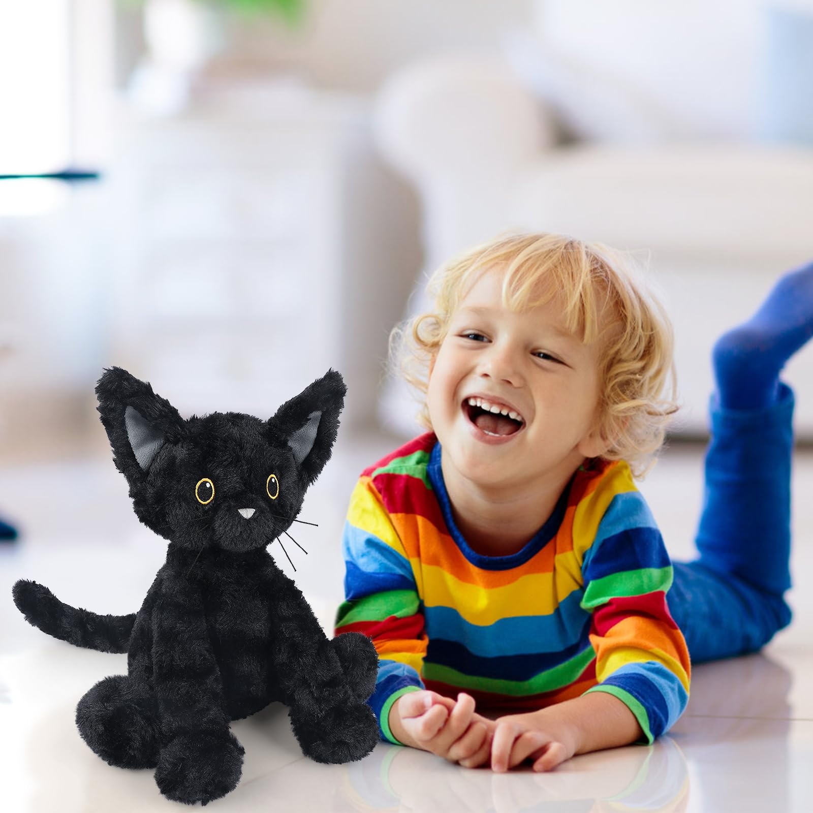 SuzziPals night-time calm cat plush with lavender scent for restful evenings.