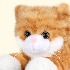 SuzziPals orange cat cooling in freezer for refreshing relief