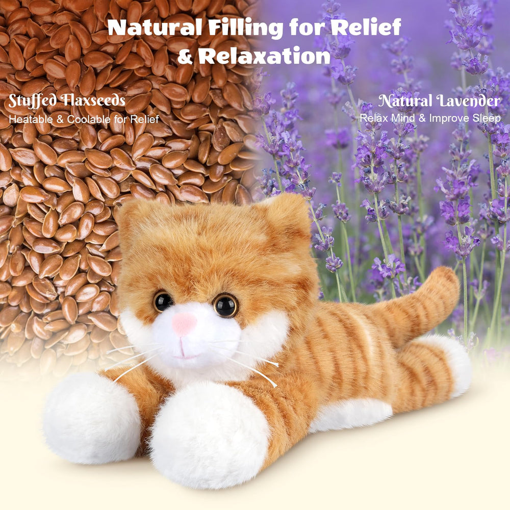 Soft plush SuzziPals orange cat fabric for cuddling comfort