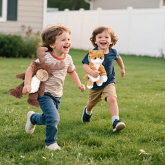 SuzziPals travel moose plush stays reassuring on trips.
