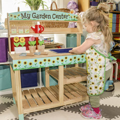 Svan Bloom & Grow potting bench stores extras in smart storage.