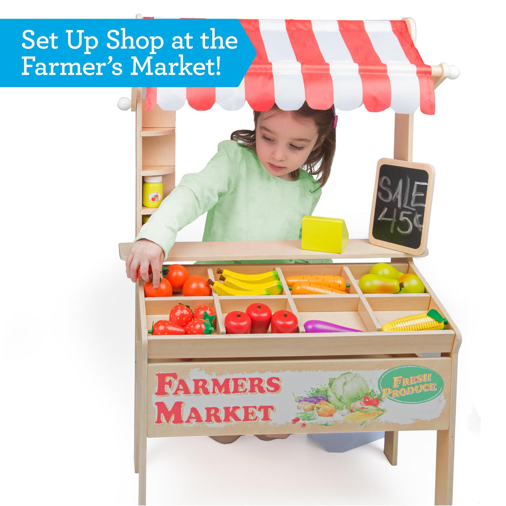 Svan fruits and vegetables assortment inspires realistic grocery play.