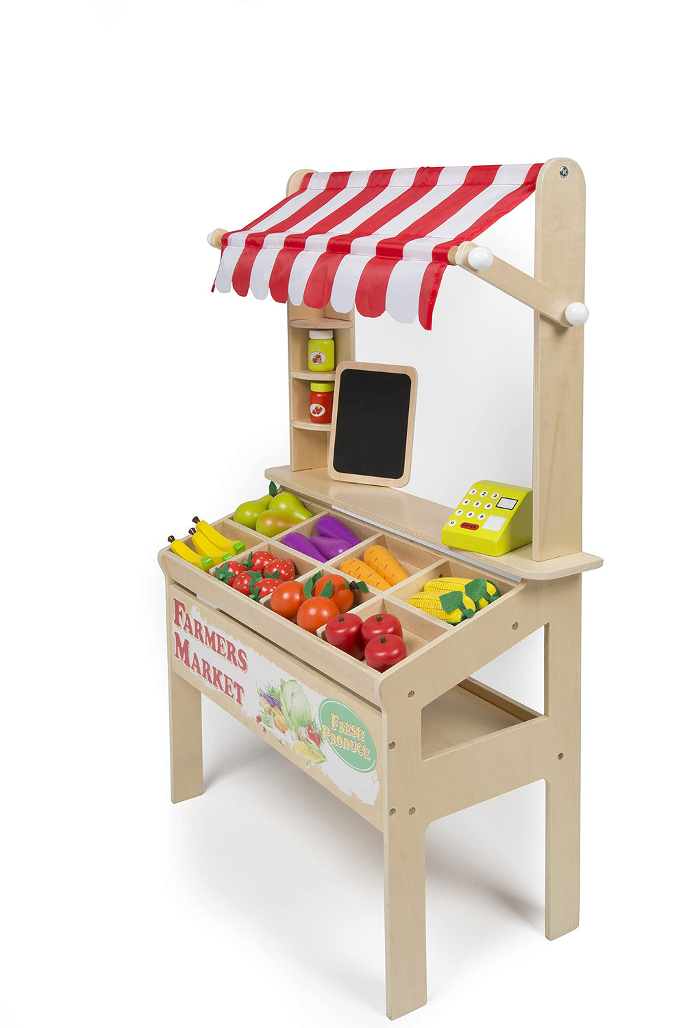 Svan shopping bag for groceries helps organization during play.