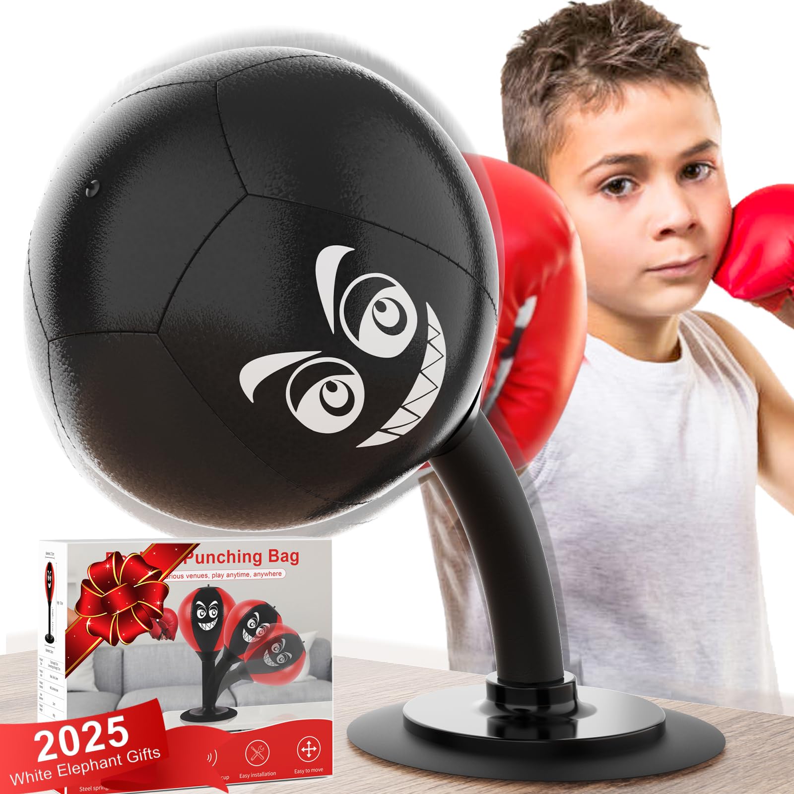 SVANE desktop punching bag with suction base for desk use