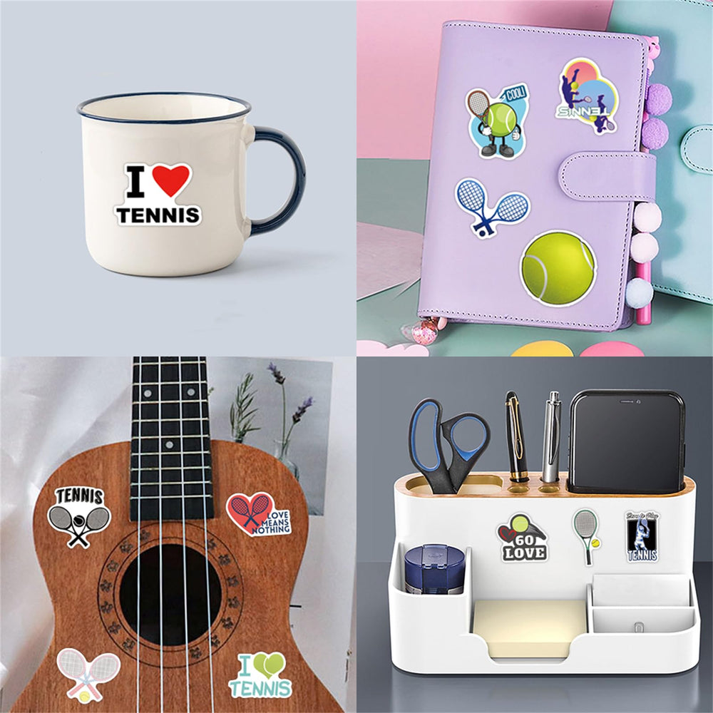 SVGDHZK tennis stickers car-and-skateboard accents brighten rides
