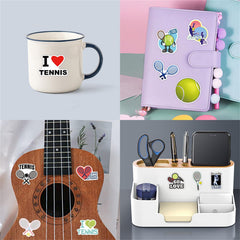SVGDHZK tennis stickers car-and-skateboard accents brighten rides