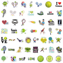 SVGDHZK tennis stickers outdoor-activity-pack ideas for durable decoration