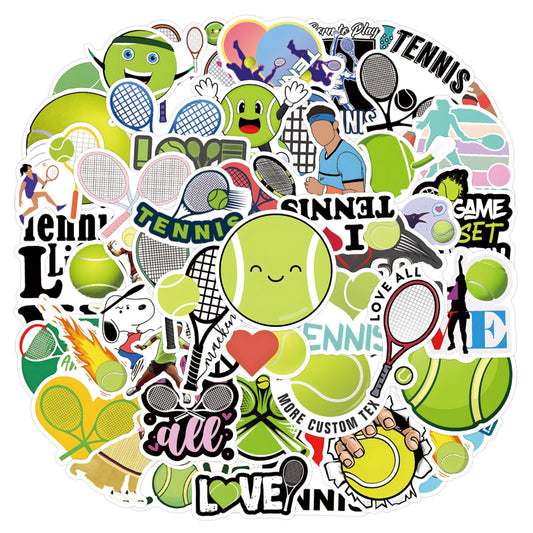 SVGDHZK tennis stickers water-bottle designs keep surfaces vibrant outdoors