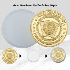 Lifestyle shot of SW Poker Card-Guard Coin on a table with chips.