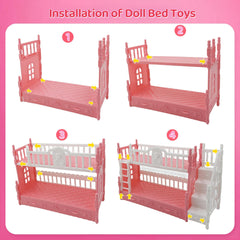 SwankyStyle bunk bed scene showcases compact, gift-ready toy set.