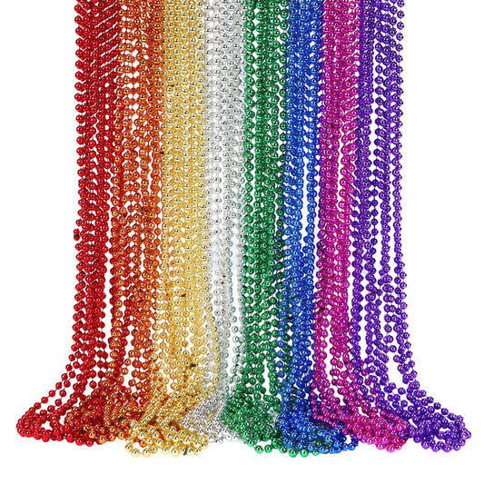 SWANUCKY 33-inch Mardi Gras beads for festive throws.