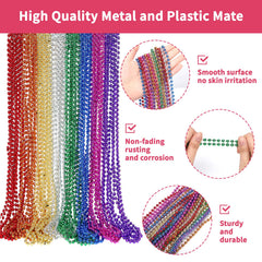 SWANUCKY rainbow beads in eight colors brighten party decor.