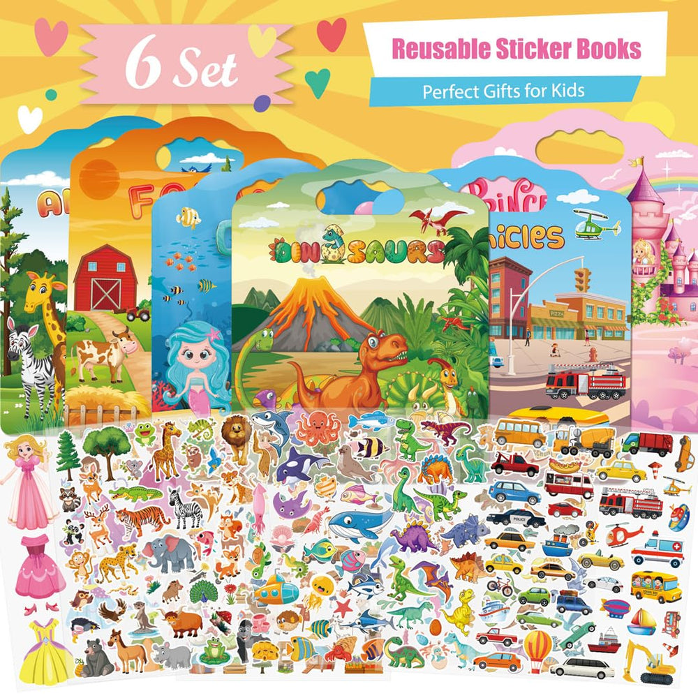 SWARKOL 6Set Ocean stickers book invites sensory exploration and storytelling.