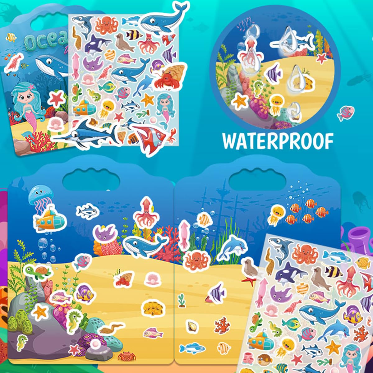 SWARKOL ocean-stickers-detail underwater designs boost counting and storytelling