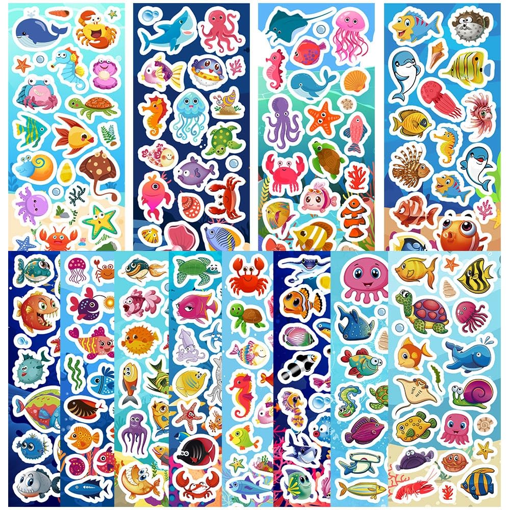 SWARKOL ocean stickers teacher-prizes brighten classrooms and rewards