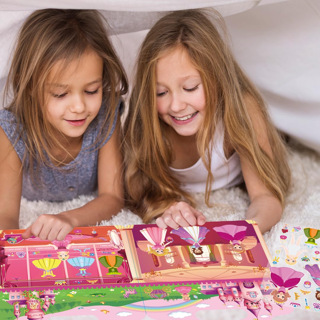 SWARKOL sticker-book-compact-handle portable design ideal for travel and on-the-go play