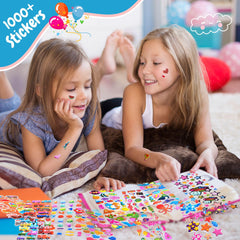 SWARKOL Puffy stickers cars planes for creative projects and games