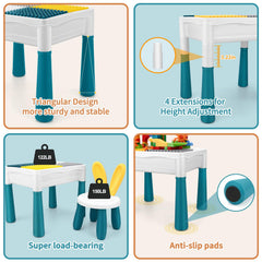 SWATOW adjustable-height table grows with your child