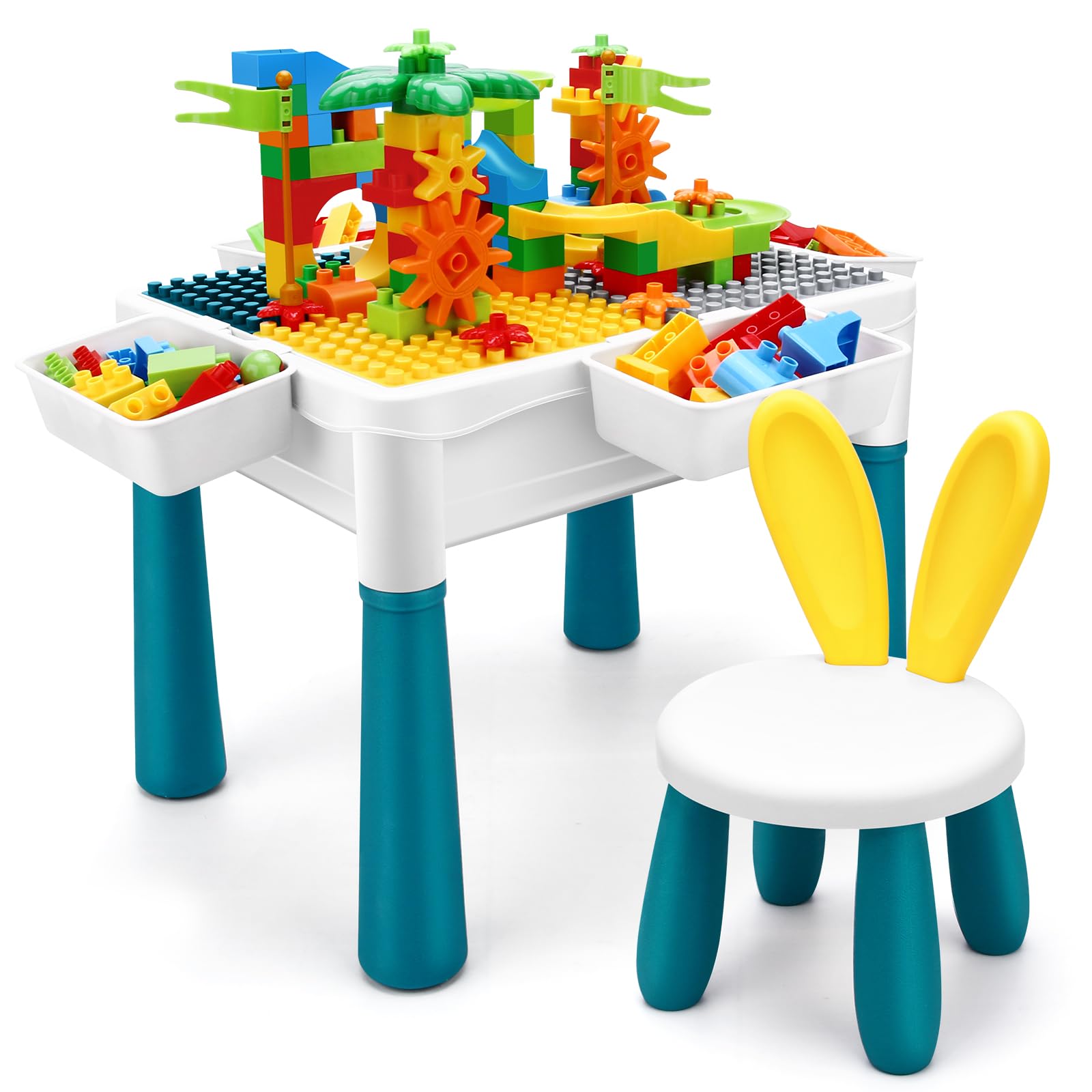 SWATOW kids activity table with 6-in-1 setup for versatile play options