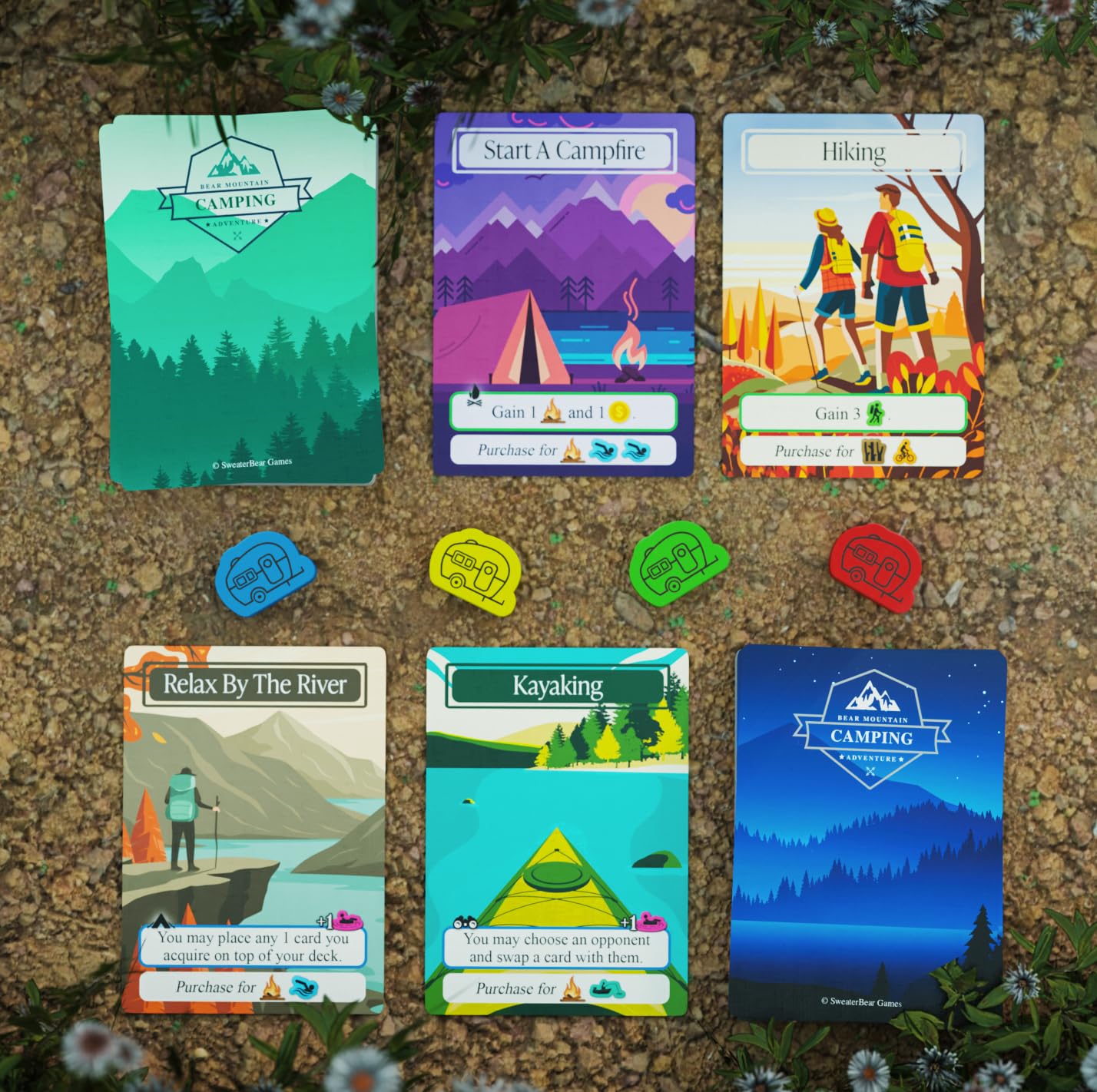 SweaterBear Games expansions Rough Terrain and Extreme Weather extend adventures.
