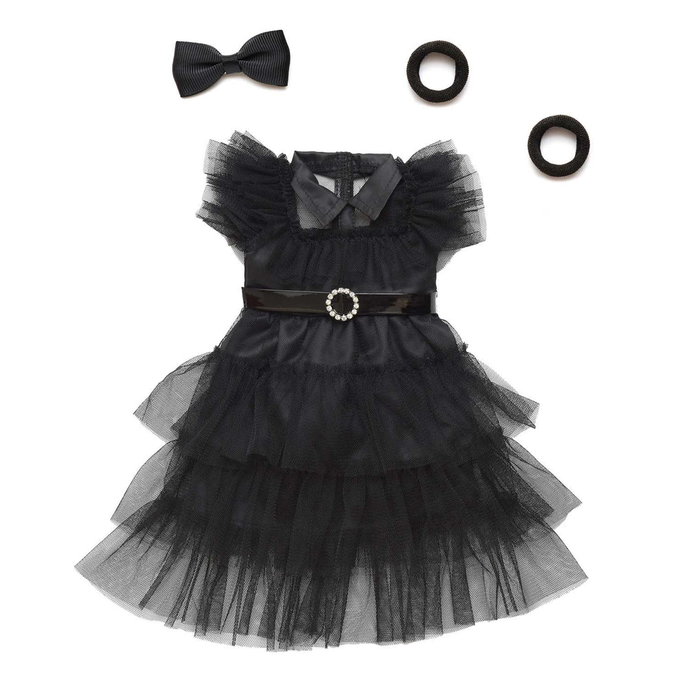 Sweet Dolly black bow hairpin to refine doll hairstyle