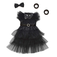 Sweet Dolly black bow hairpin to refine doll hairstyle