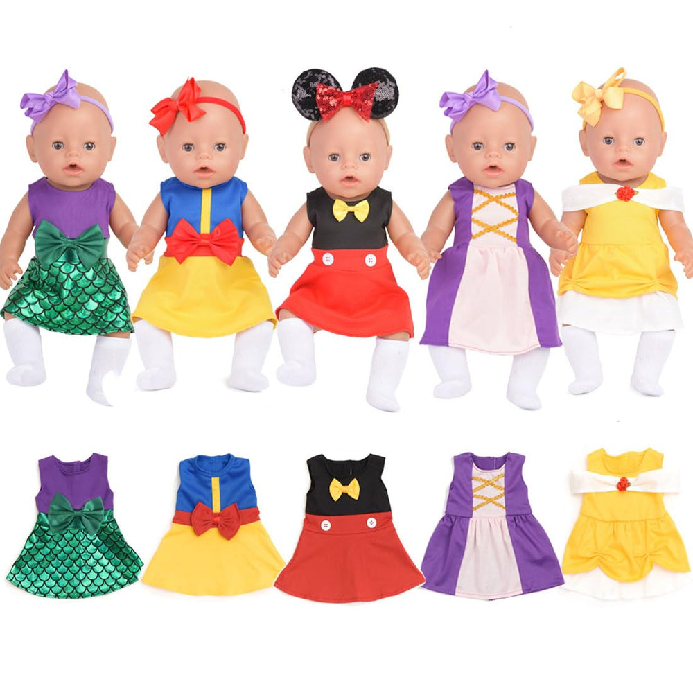 Sweet Dolly fashion mouse dress for 15-18 inch dolls, ideal for imaginative play.