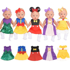 Sweet Dolly fashion mouse dress for 15-18 inch dolls, ideal for imaginative play.