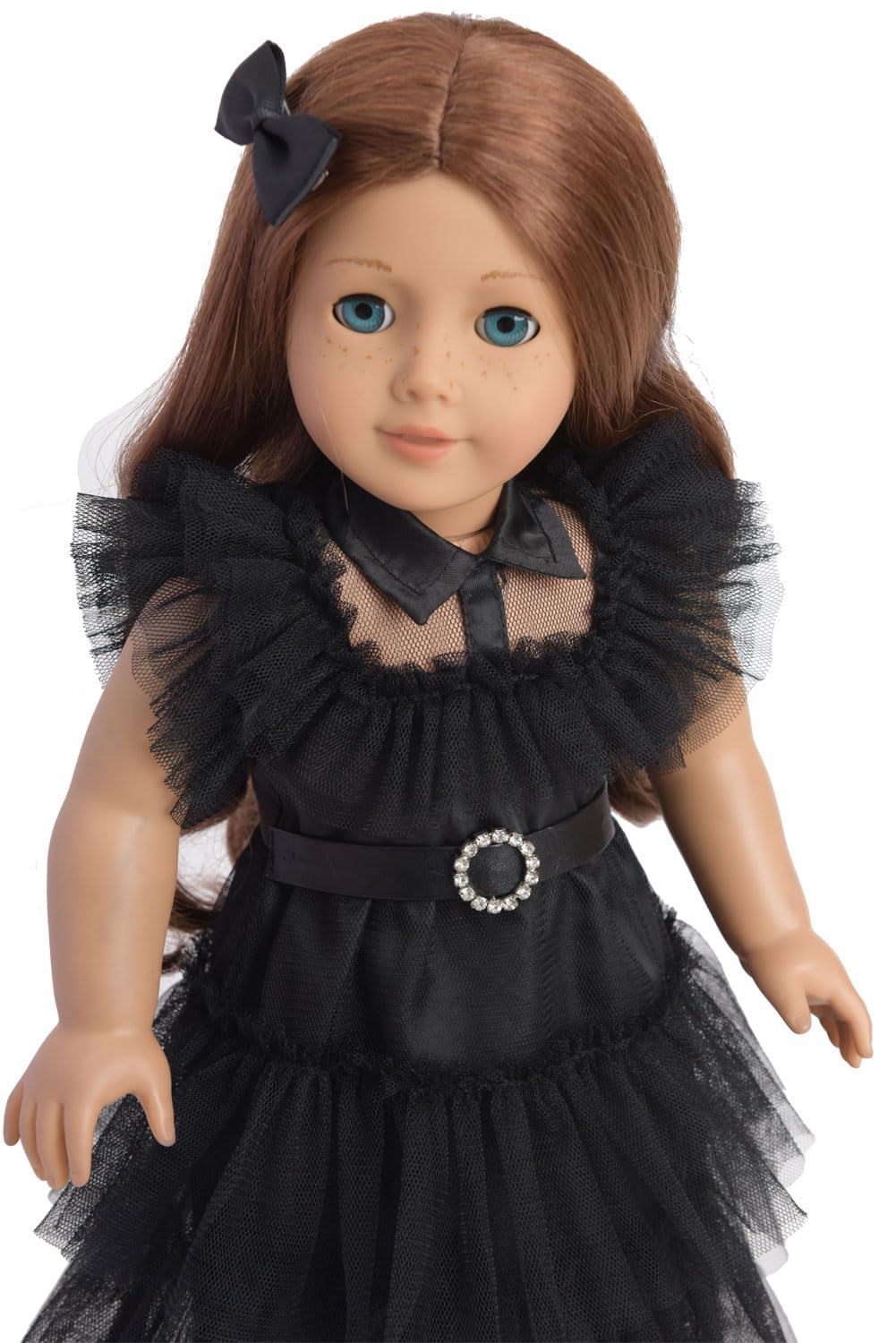 Sweet Dolly tiered dress hem creates movement during play