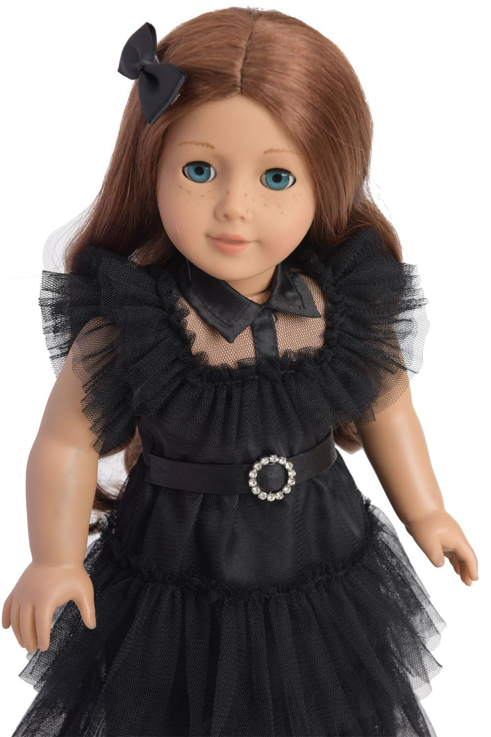 Sweet Dolly tiered dress hem creates movement during play