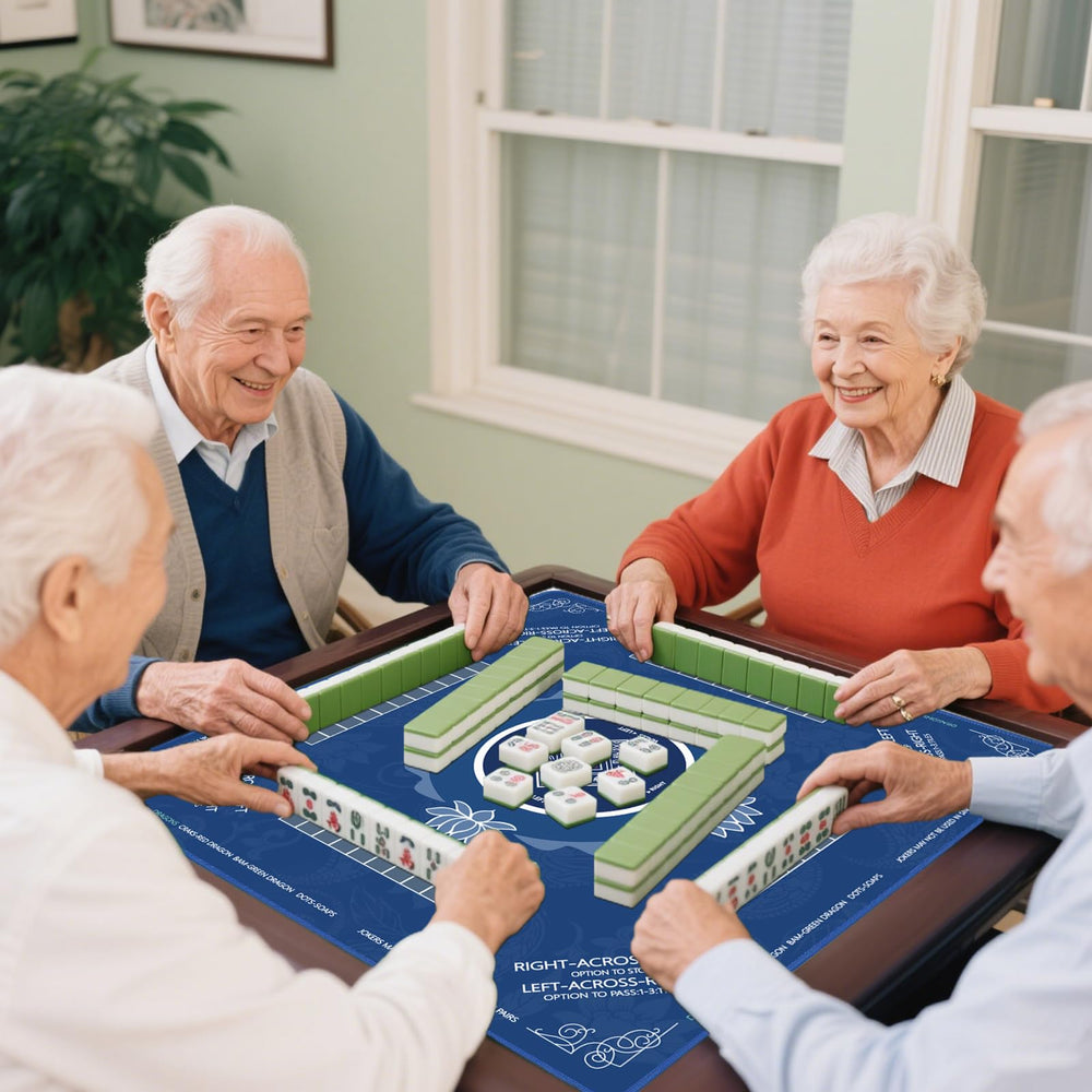 Sweetone Mahjong Mat includes a carry bag for easy transport.