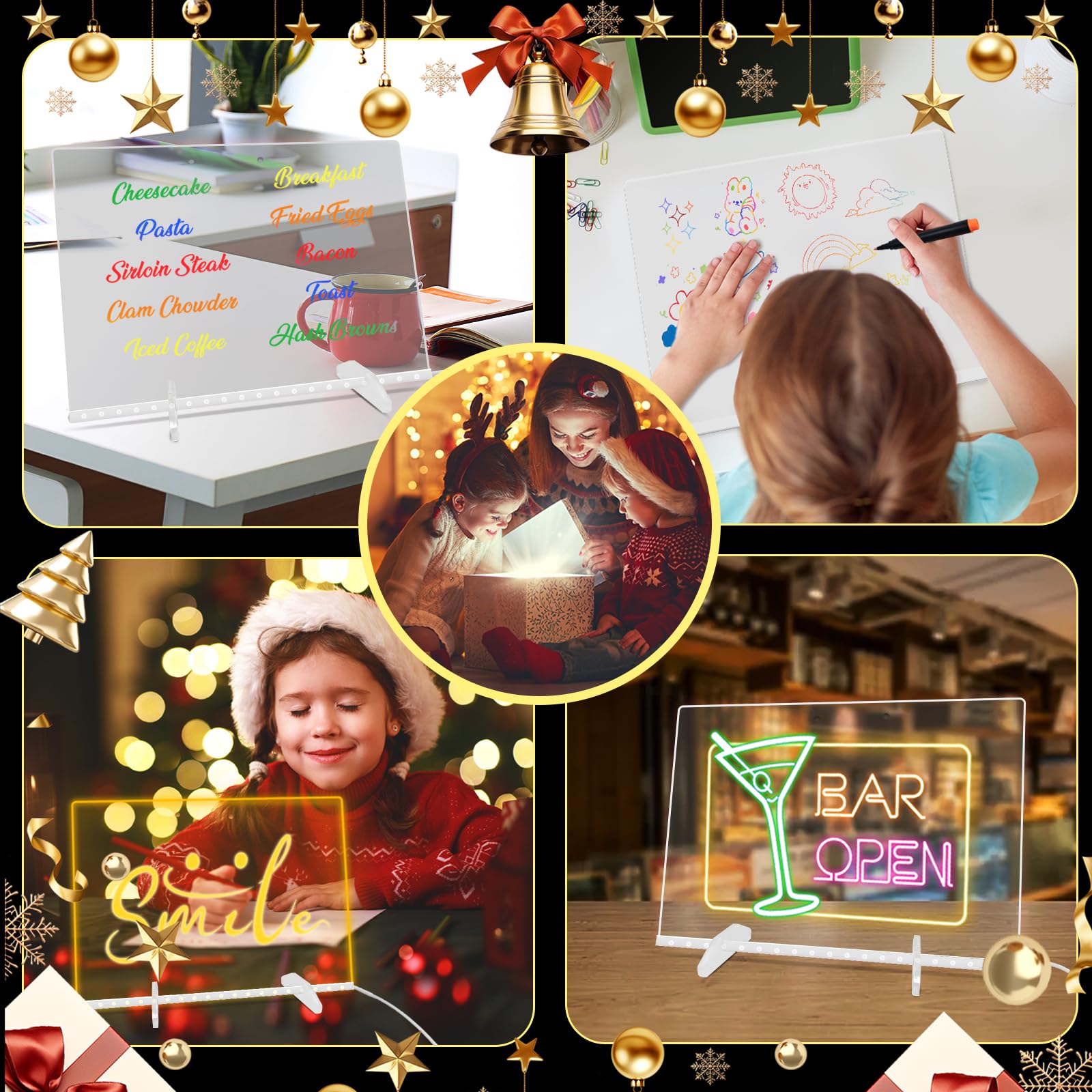 Sweetone multi-use messaging and drawing board for notes and doodles