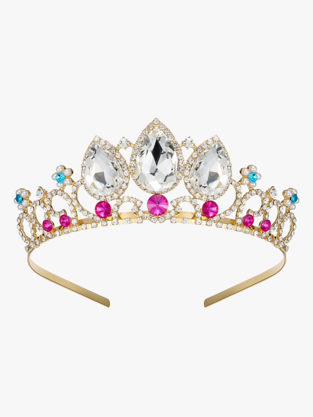 SWEETV Rapunzel tiara with Bobby pins included for extra security during wear.
