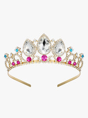 SWEETV Rapunzel tiara with Bobby pins included for extra security during wear.