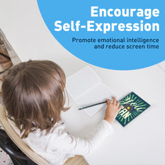 Sample pages invite quick reflections for school days and routines.