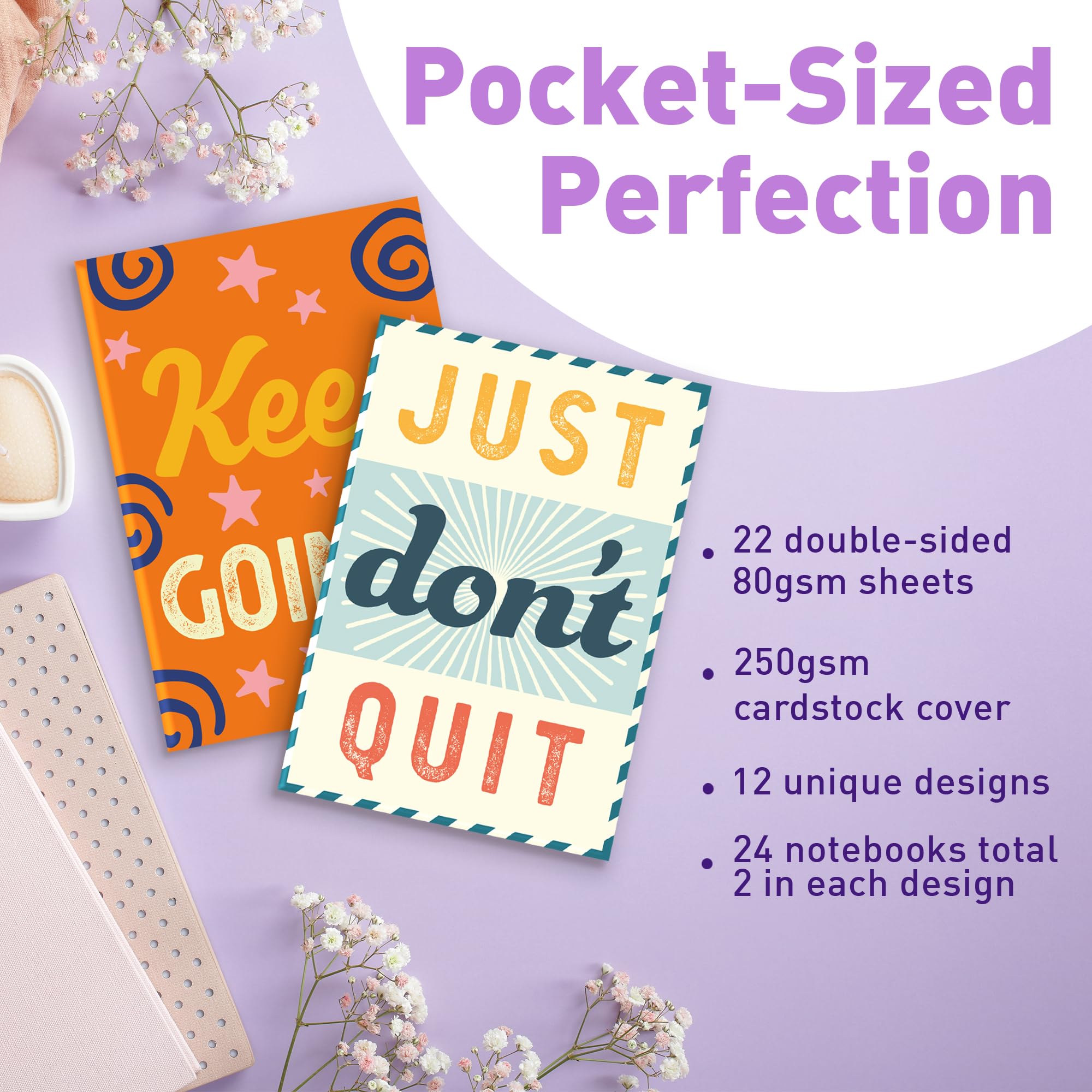 Open pages of the S&O pocket notebook show compact form ideal for on-the-go writing.