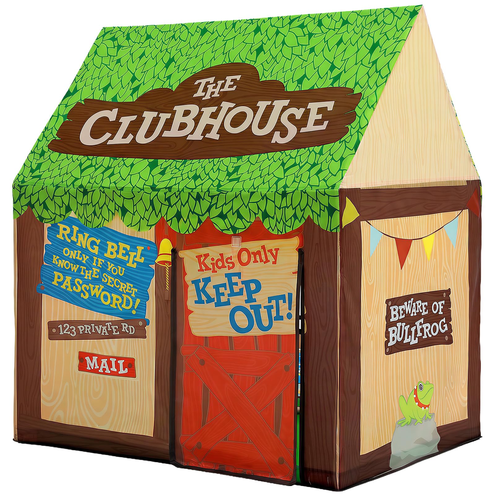 SweHouse tent measures 38.6 by 27.6 by 42.5 inches for snug playrooms.