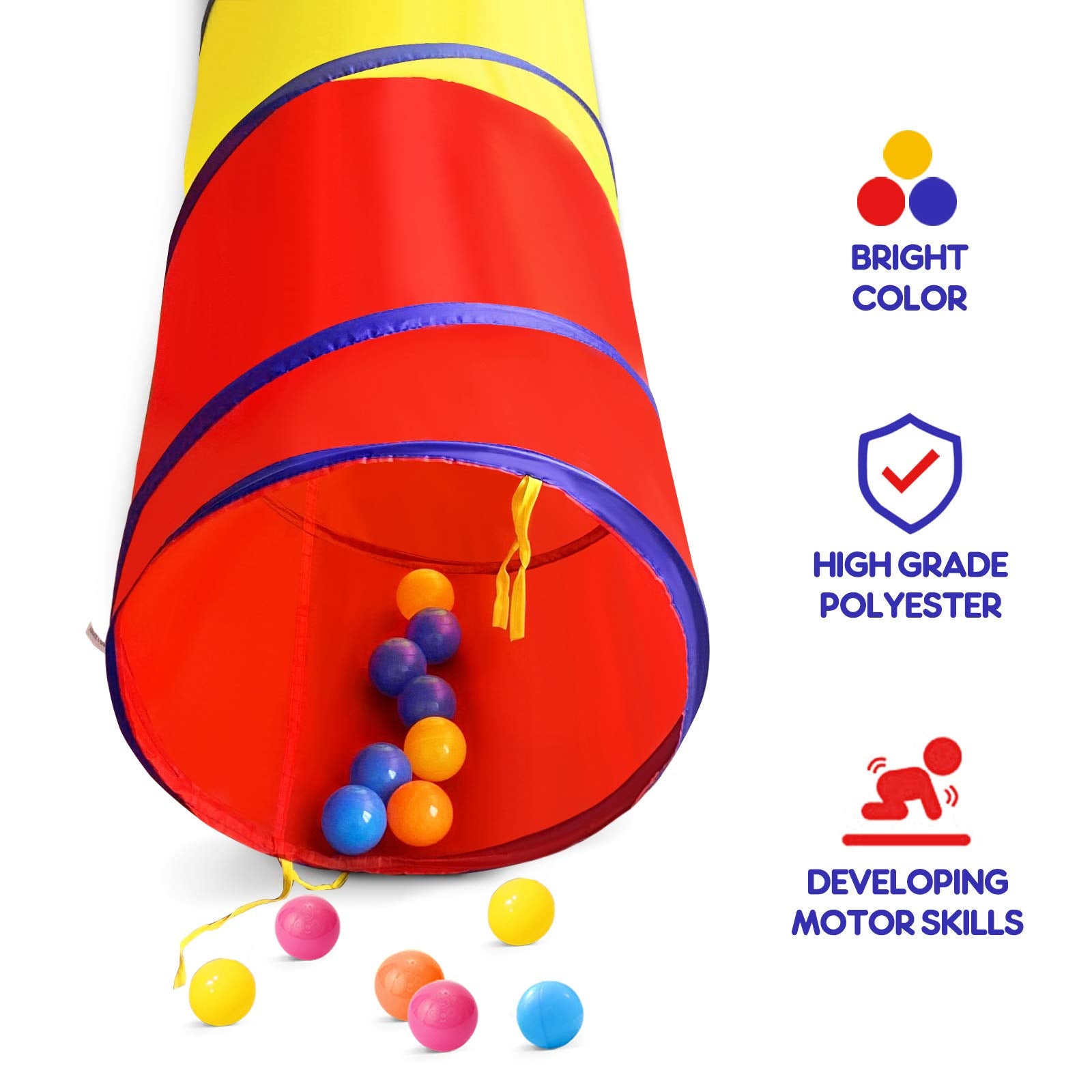 SweHouse Kids Play Tunnel in action with children enjoying active crawl.