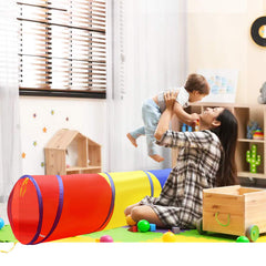 SweHouse Kids Play Tunnel with mesh sides for peekaboo fun and airflow.