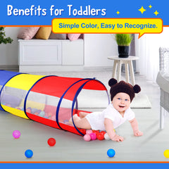 SweHouse Kids Play Tunnel showing mesh sides for visibility and airflow.